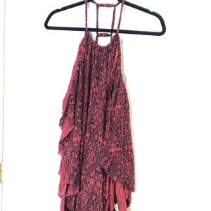 Free People Bohemian Burnt Red Tank Top